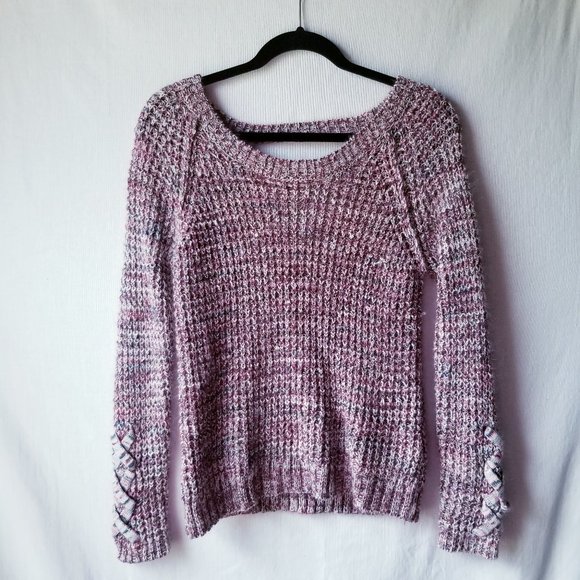 American Rag Sweaters - American Rag Cie Knit Sweater Maroon Long Sleeves